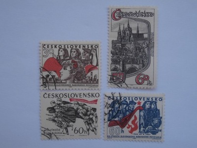 Czechosłowacja - zestaw - Mi. 1483-86 kasowane