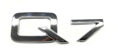 EMBLEMA INSIGNIA INSCRIPCIÓN TAPA DE MALETERO PARTE TRASERA AUDI Q7 CROMO  