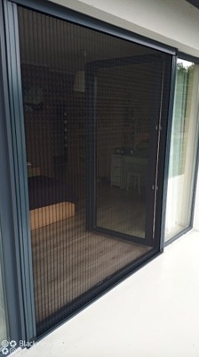 Moskitiera plisowana do drzwi, do okna, na wymiar 90 cm x 210