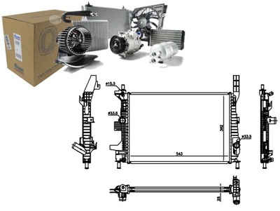 NISSENS NISSENS 66860 CHLODNICA, SISTEMA DE REFRIGERACIÓN DEL MOTOR  