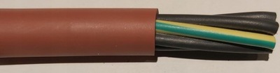 Kabel przewód silikonowy SiHF 180°C 7x1,5mm2