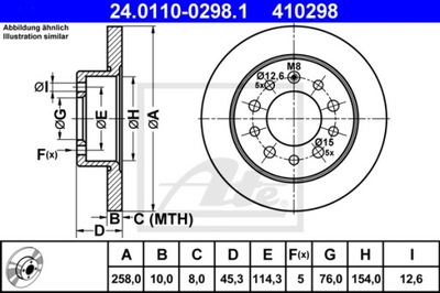 DISC BRAKE 24.0110-0298.1  