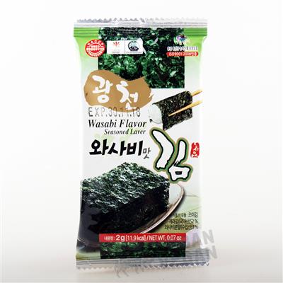 Algi snack o smaku wasabi 2g Taekyung food