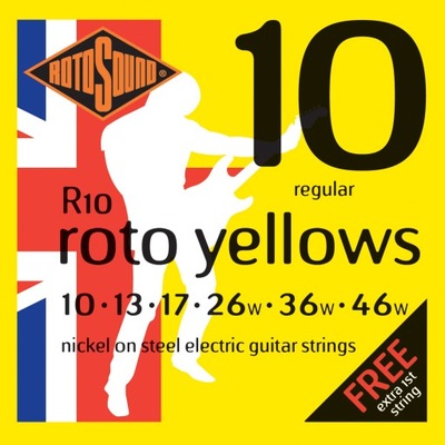 Struny do gitary elektrycznej RotoSound R10 10-46