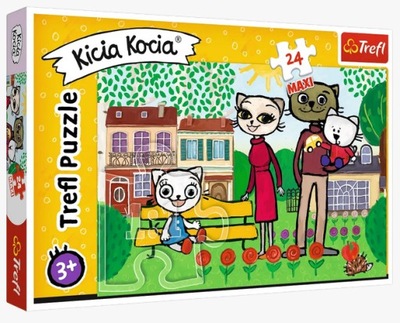 Trefl Puzzle Puzzle maxi 24el. KICIA KOCIA Zabawy