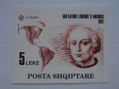 Albania - Kolumb - Mi. bl.97 OPIS ! **