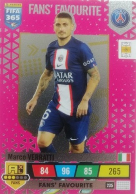 FIFA 365 2023 FANS FAVOURITE 235 VERRATTI PSG