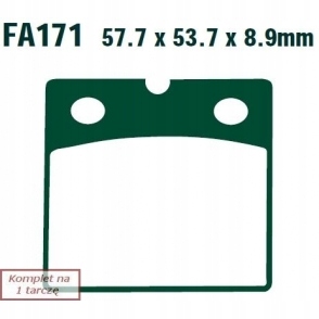 КОЛОДКИ ГАЛЬМІВНІ EBC FA171V