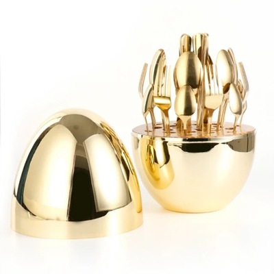 Sztućce Gold Zestaw 24 Pcs. Y063