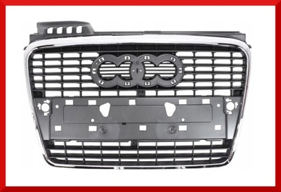 Audi a4 b7 2004-2008 середня решітка радіатора радіатора решітка радіатора рамка хром nowe фото №1