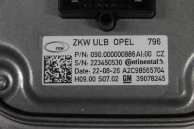 Перетворювач opel astra k 5 v 39024622 фото №1