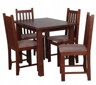 zestaw kuchenny stół 100x70 4 krzesła Bis Tralka