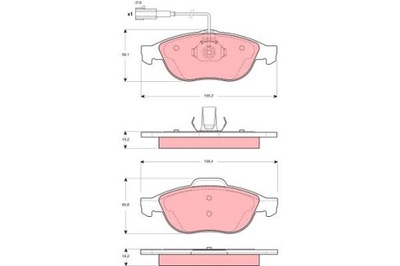 КОЛОДКИ ГАЛЬМІВНІ TRW GDB1444