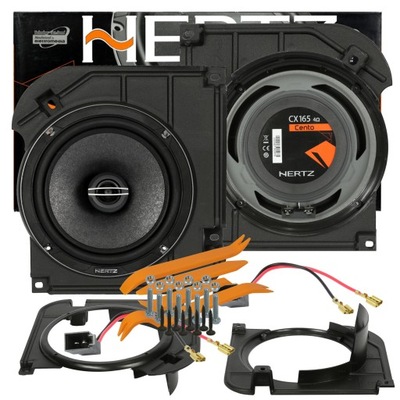 HERTZ ECX CX 165 ALTAVOCES VW POLO 6N2 PARTE TRASERA DISTANCIAS  