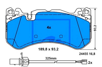 ATE КОЛОДКИ HAM. AUDI P. A6 5,0 RS6 QUATTRO 08-10