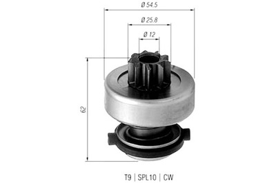 MAGNETI MARELLI BENDIX ARRANCADOR AUDI FIAT LANCIA STEYR VW VOLVO  