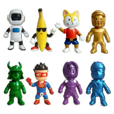 8 SZTUK ZESTAW FIGURKI STUMBLE GUYS KOMPLET