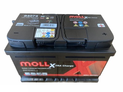 BATERÍA MOLL X-TRA CHARGE 74 AH. 700 A  