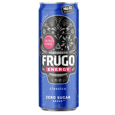 Frugo Energy Classico zero Napój gazowany energetyzujący 330 ml