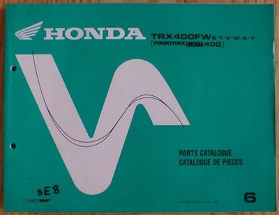 Honda TRX 400 FW Fourtrax Foreman - katalog cz '99 фото