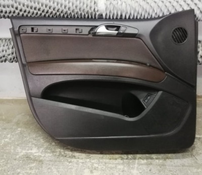 Audi q7 4l обшивка обивка дверь левый перед коричневый фото №1
