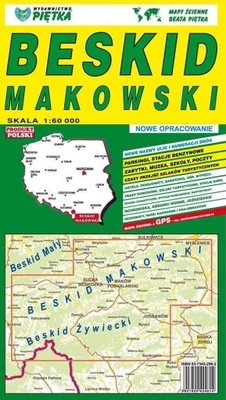 BESKID MAKOWSKI 1:60 000 MAPA TURYSTYCZNA