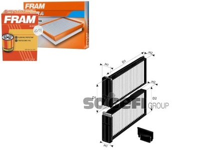 FRAM FILTRO DE CABINA FRA, CF11415-2  