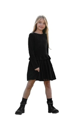 Czarna sukienka z tiulem All For Kids 116 122