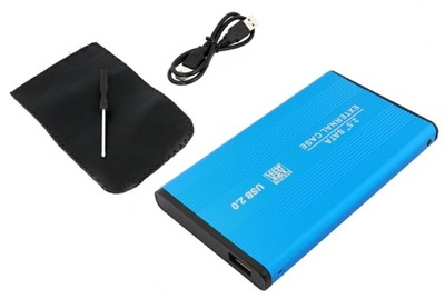 OBUDOWA DYSKU 2,5" USB SATA BLUE kieszeń(2999