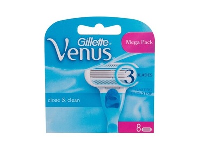 Gillette Venus Close & Clean wkład do maszynki 8 szt