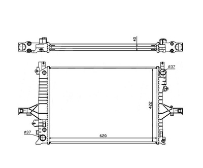 Радиатор wody volvo s60 rs 11.00- 8601433 фото №1