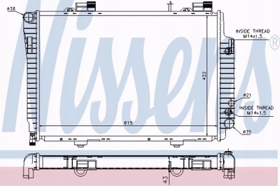 RADIATOR ENGINE MERCEDES C-CLASS W 202 93- C 200  