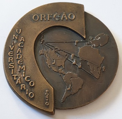 MEDAL UNIWERSYTET MUZYCZNY PORTO 60 LAT 1912-1972