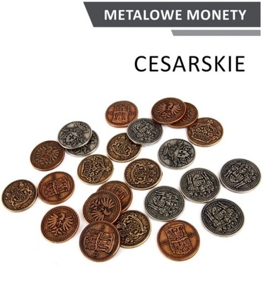 Metalowe monety - Cesarskie (zestaw 24 monet)