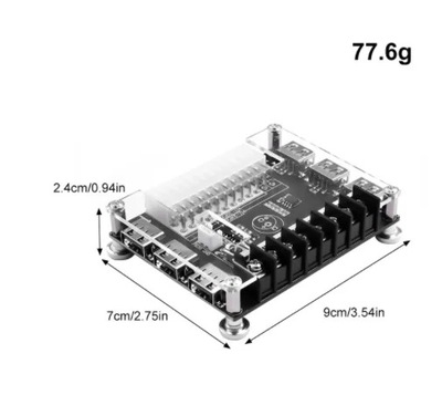 DISPOSITIVO DE CARGA BIURKOWA USB CUERPO BLOQUE BLOQUE DE ALIMENTACIÓN PLACA PRZYLACZENIOWA ATX  