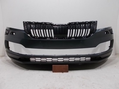 Skoda karoq 57a 17- 21 бампер передний решётка радиатора org фото №1