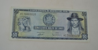 Peru - Banknot - 50 Soles 1974 rok