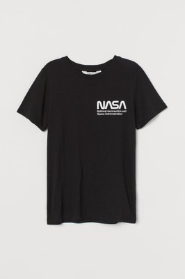 T-SHIRT Z NAPISEM NASA 158/164CM