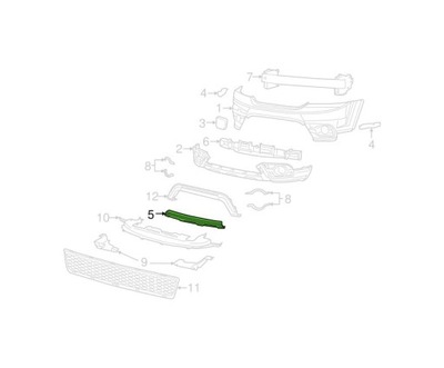 SPOILER DE PARAGOLPES DODGE JOURNEY 08- 68223780AB  