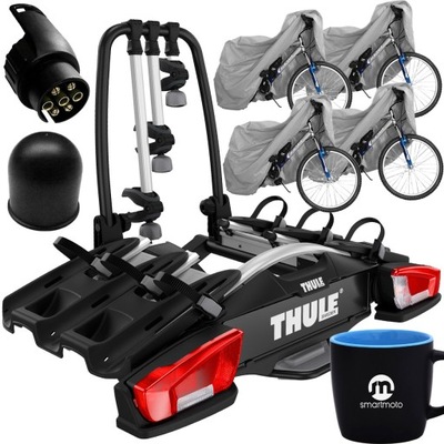 ZAMYKANY THULE VELOCOMPACT 926 MALETERO AL BARRA DE REMOLQUE 3 BICICLETAS PLATAFORMA ROWEROWA  