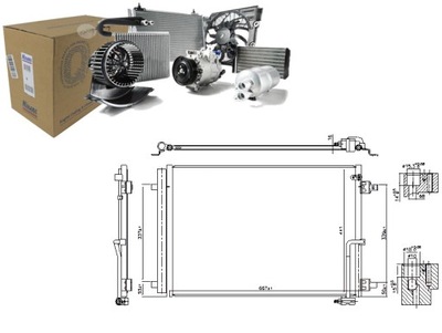 CONDENSADOR DE ACONDICIONADOR AUDI A8 D4 3.0 3.0D 4.0 06.10-01.18 NISSENS  