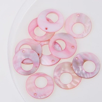 10 szt. masa perłowa KORALIKI różowe