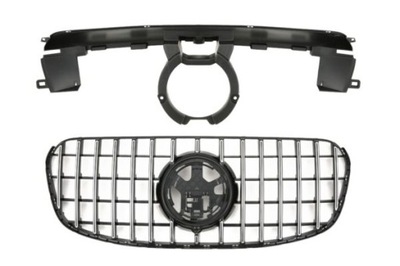 Решётка радиатора mercedes x167 gls lift 11/23- panamericana фото №1