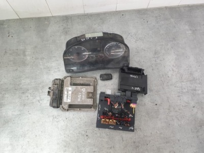 Блок управления набор стартовый volkswagen golf v 1.9tdi 03g906016fs фото №1