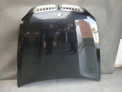 Bmw x6 e71 2012 капот кришка перед 475 чорний  sapphire фото №1