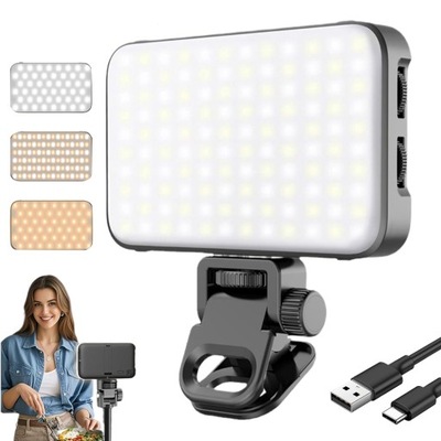 LAMPA OŚWIETLENIOWA LED DO LIVE-STREAM DO STREAMINGU Z REGULACJĄ JASNOŚCI