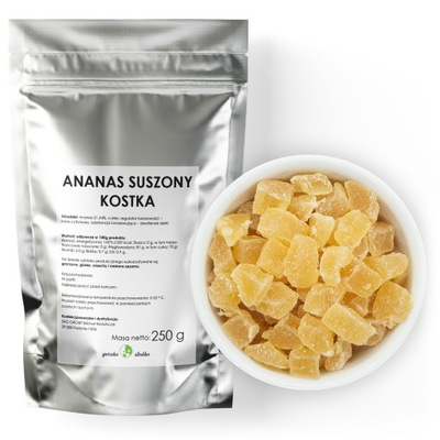 ANANAS KOSTKA smaczna przekąska 250g