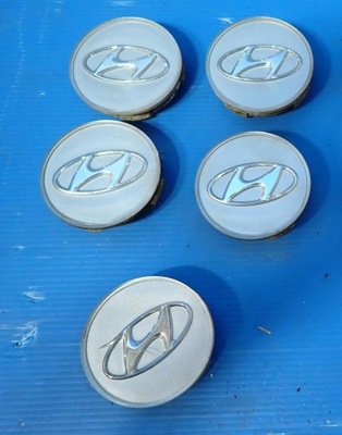 КОВПАЧОК КОВПАЧОК HYUNDAI 60MM КОМПЛЕКТ 4+1 ШТУКА 52960-38300 ОРИГІНАЛ СРІБНИЙ