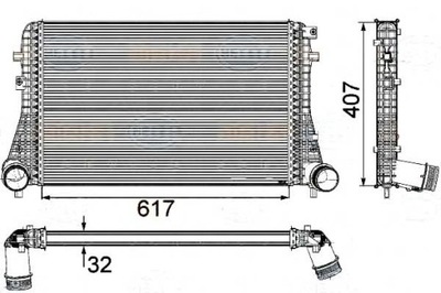 ИНТЕРКУЛЕР BEHR HELLA 3C0145805AN 3C0145805AM 3C0