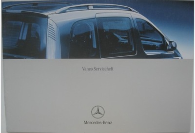 MERCEDES VANEO W414 LIBRO DE MANTENIMIENTO DE 2002 AÑO  